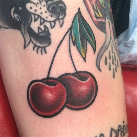 #cherry #tattoo #cherrytattoo #traditional #traditionaltattoo | Cherry ...