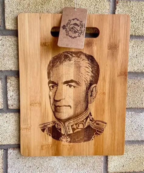 PERSIAN REZA SHAH Pahlavi iranian king Inspired Laser Engraved Chopping Board $25.21 - PicClick