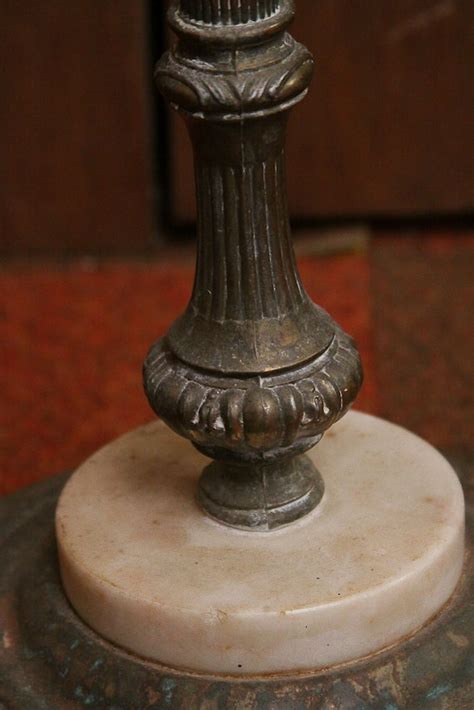 Vintage Brass Candelabra Torchiere Floor Lamp | EBTH