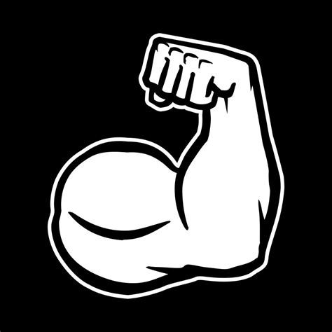 Strong Bodybuilder Biceps Flex Arm Vector Icon 550701 Vector Art at Vecteezy