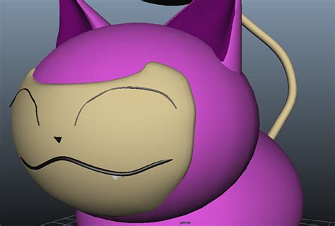 Skitty the cat Pokemon 3D model on Behance