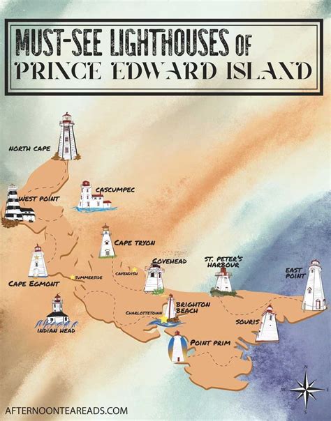 Map of The Best Prince Edward Island Lighthouses You'll Want To See ...