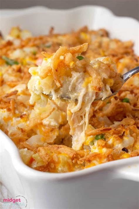 Cheesy Chicken and Potato Casserole with Veggies Recipe