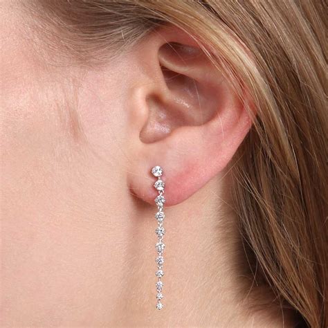 Graduated Diamond Dangle Earrings 14K | Ben Bridge Jeweler