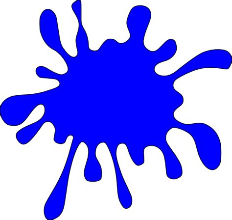 Blue Splat Clip Art at Clker.com - vector clip art online, royalty free ...