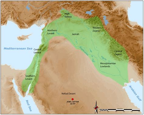 Neolithic Mesopotamia Map