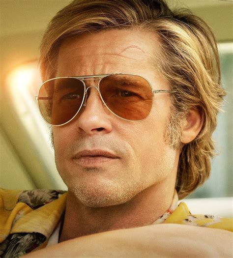 Vintage Gold sunglasses - Brad Pitt - Once Upon A Time In Hollywood | Sunglasses ID - celebrity ...