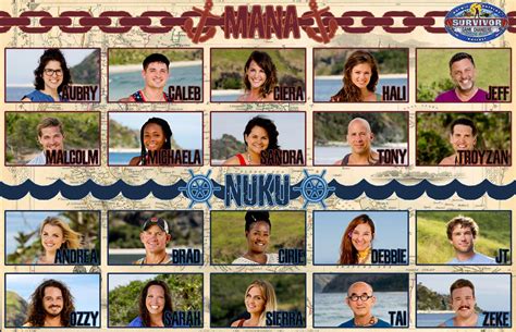 Game Changers Cast Graphic : r/survivor