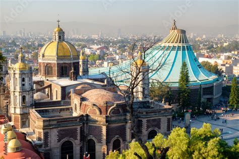 The Basilica of Our Lady of Guadalupe from the Tepeyac Hill in Mexico City Stock Photo | Adobe Stock