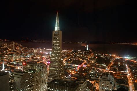 Coit tower and Transamerica Pyramid at night | Randy Souther | Flickr