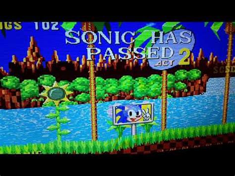 Sega Genesis classics Sonic the hedgehog gameplay part 1 - YouTube