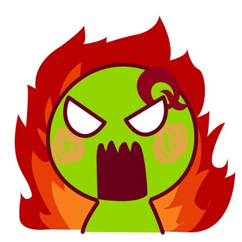 Angry Fire Sticker by Qoo10 Singapore for iOS & Android | GIPHY