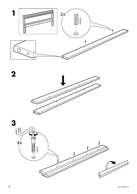 assembly instructions for ikea platform bed