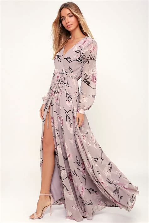 floral wrap dress maxi - Luciana Blanchette