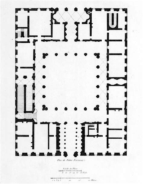 Floor plan of the Palazzo Farnese, Rome — Are.na