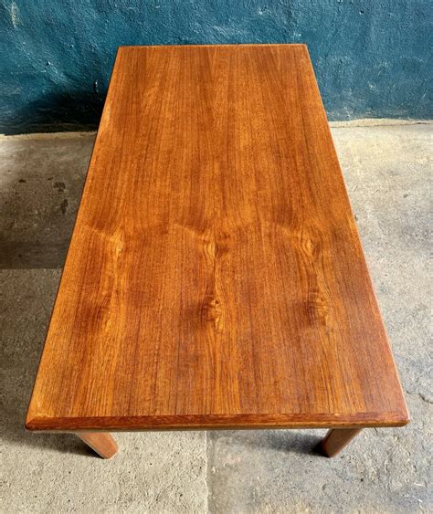 Danish mid century vintage retro teak large coffee table | eBay