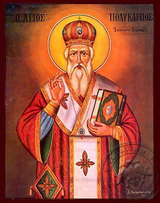 Saint Polycarp, Bishop of Smyrna - Nazarene Art Icon - OramaWorld.Com