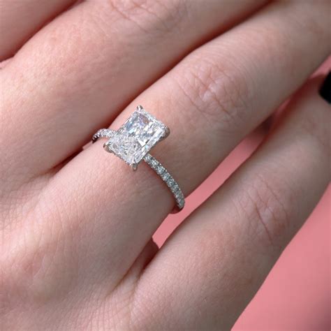 Unique Radiant Cut Engagement Rings