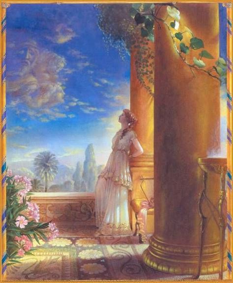 Psyche daydreaming, by Kinuko Y. Craft -- Illustration from "Cupid and Psyche" | Ethereal art ...