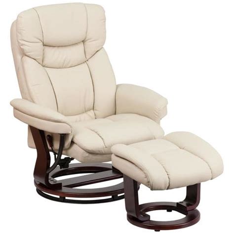 Flash Furniture Beige Faux Leather Recliner at Lowes.com