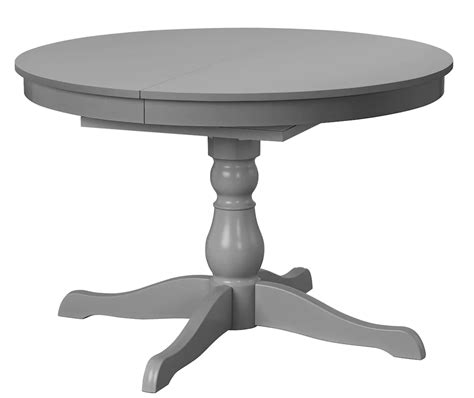 INGATORP Extendable table, gray - IKEA in 2021 | Dining table, Round extendable dining table, Table