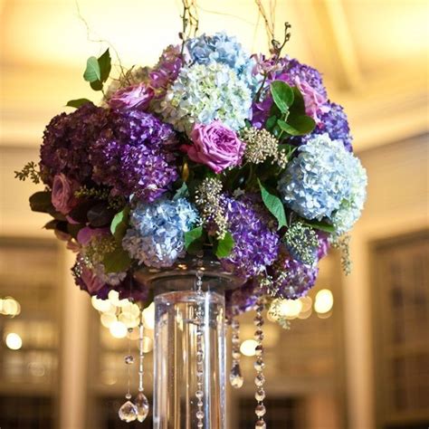 Hydrangea Centerpiece 65 | Purple hydrangea centerpieces, Flower centerpieces wedding, Purple ...