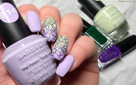 NAIL ART: Pastel Purple & Green Gradient Nails - Prairie Beauty