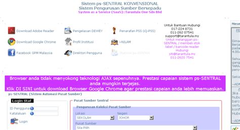 Access pss.tarantula.my. TARANTULA PS-SENTRAL (Resource Center Management System)::System as a ...