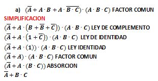 MATEMÁTICAS DISCRESTAS ECCI: TALLER DE ALGEBRA BOOLEANA