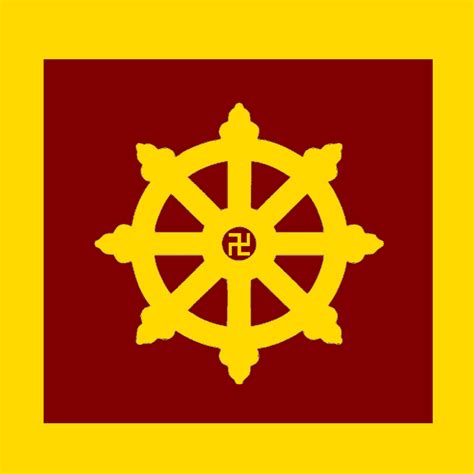 A Buddhist flag I made : Buddhism