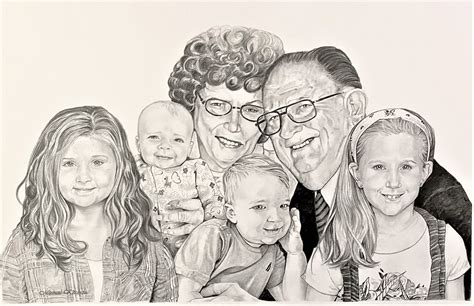 Hand Drawn Portraits from Photos & Family Portrait Drawings | Timeless Family Art