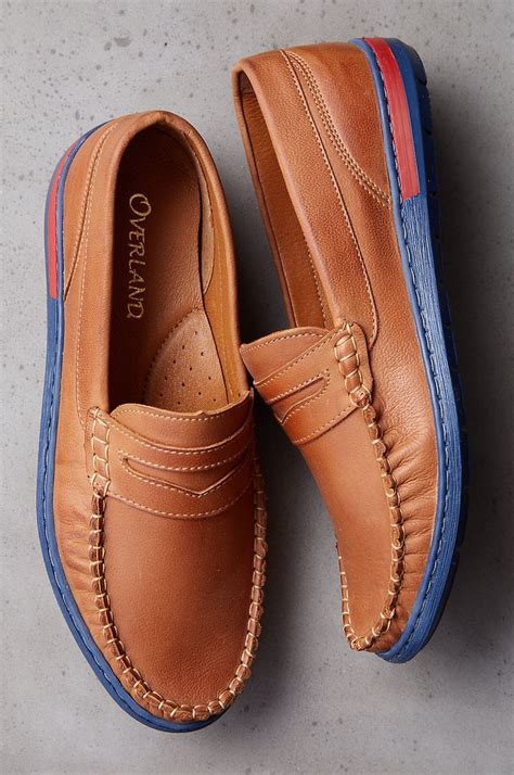 Men's Niles Leather Moccasin Shoes | Mens casual dress shoes, Mens ...