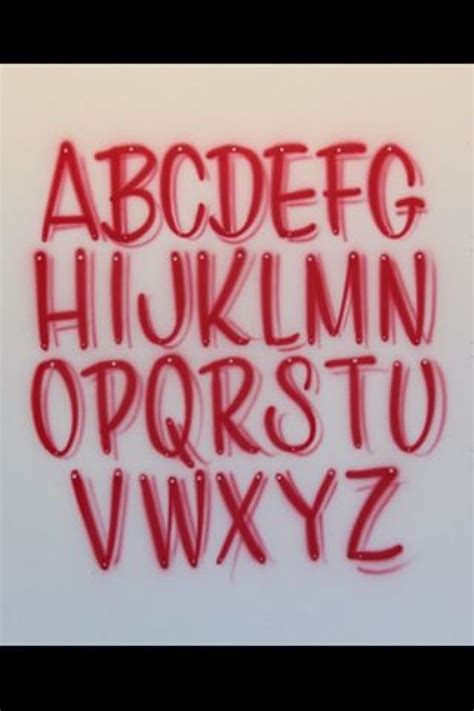 Airbrush Lettering Font - Casual Caps ️Fosterginger.Pinterest.Com. ️More Pins Like This One At ...