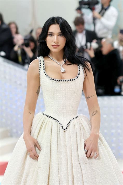 DUA LIPA at 2023 Met Gala Celebrating Karl Lagerfeld: A Line of Beauty ...