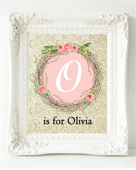 Nursery Wall Art Personalized Baby Girl Nursery Custom Name | Etsy