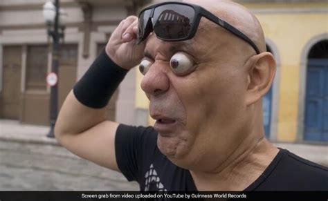 Guinness World record for Brazilian man for farthest eyeball pop ever