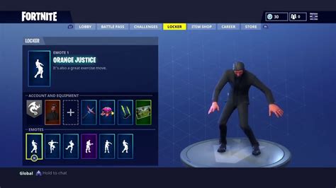 new "ORANGE JUSTICE" Emote Showcased with 20 skins|Fortnite season 4 ...