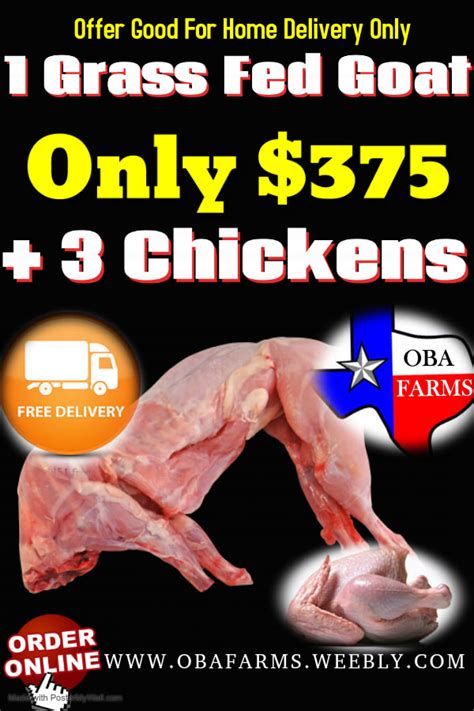 WHOLE GOAT MEAT, WHOLE CHICKEN HOLIDAY SPECIAL - NEAR ME IN DALLAS ...