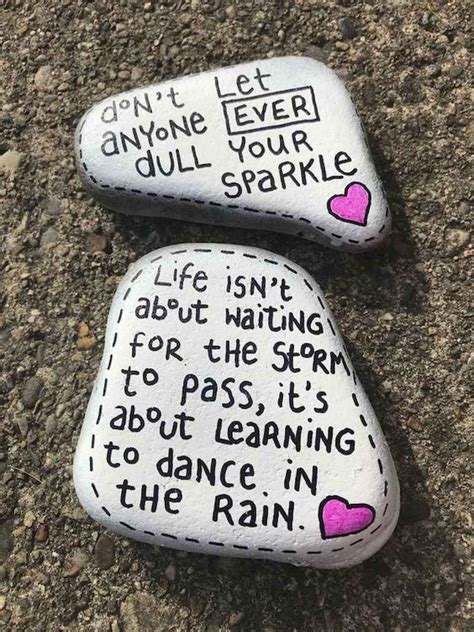 35 Awesome Painted Rocks Quotes Design Ideas (24 | Inspirational rocks ...