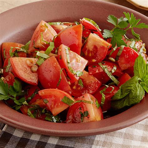 Marinated Tomato Salad with Herbs | Recipe | Marinated tomatoes, Herb recipes, Food network recipes