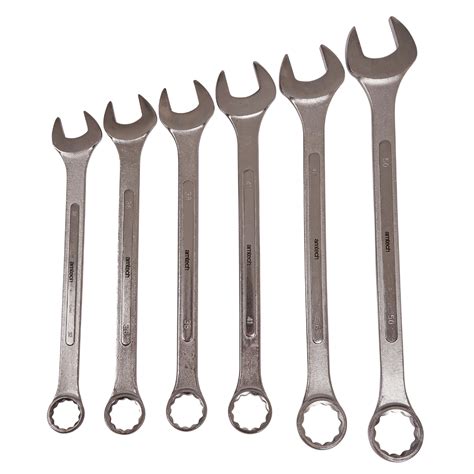 6pc Jumbo Metric Combination Spanner Set - Amtech