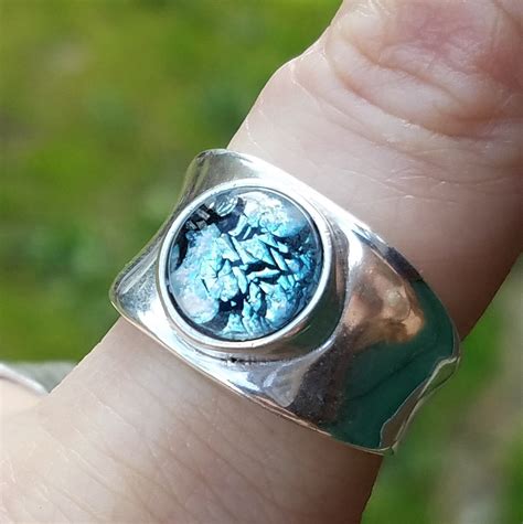 Size 5,6,7,8,9 Cremation Jewelry Sterling Cigar Style Indented Ring As ...