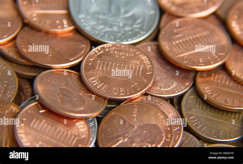 Huge pile of the US coins Stock Photo - Alamy