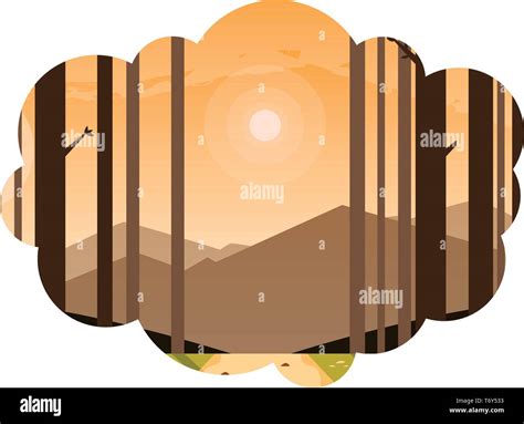 Serene pathway Stock Vector Images - Alamy