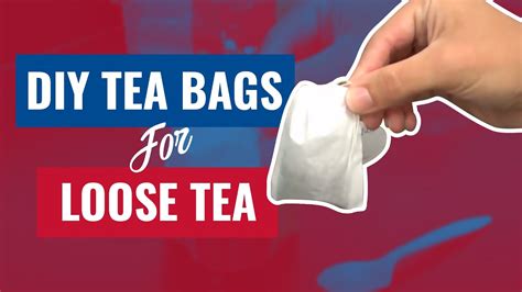 DIY Tea Bags for Loose Tea - YouTube