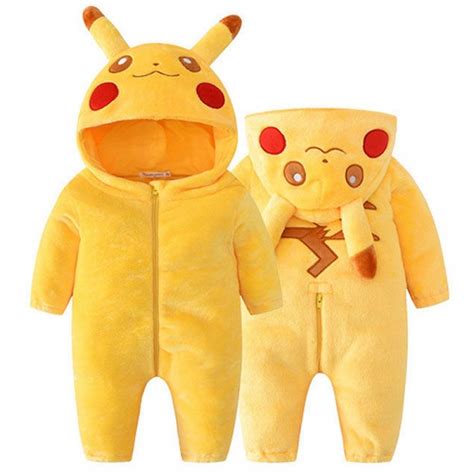 Pokemon Pikachu Onesie Baby Infant Pikachu Costume - Luckyonesie.com