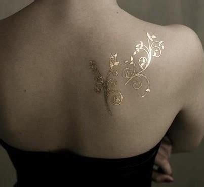 gold ink tattoo... Love this !!!!! I want to cover my body in this - cute-tattoo | Gold tattoo ...