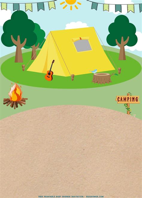 Backyard Camping Birthday Party, Camping Parties, Bbq Party Invitations, Baby Shower Invitation ...