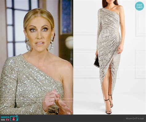 Stephanie’s sequin one-shoulder dress on The Real Housewives of Dallas ...