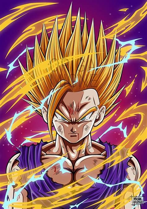 Gohan Super Saiyan 2 | Anime dragon ball super, Anime dragon ball ...